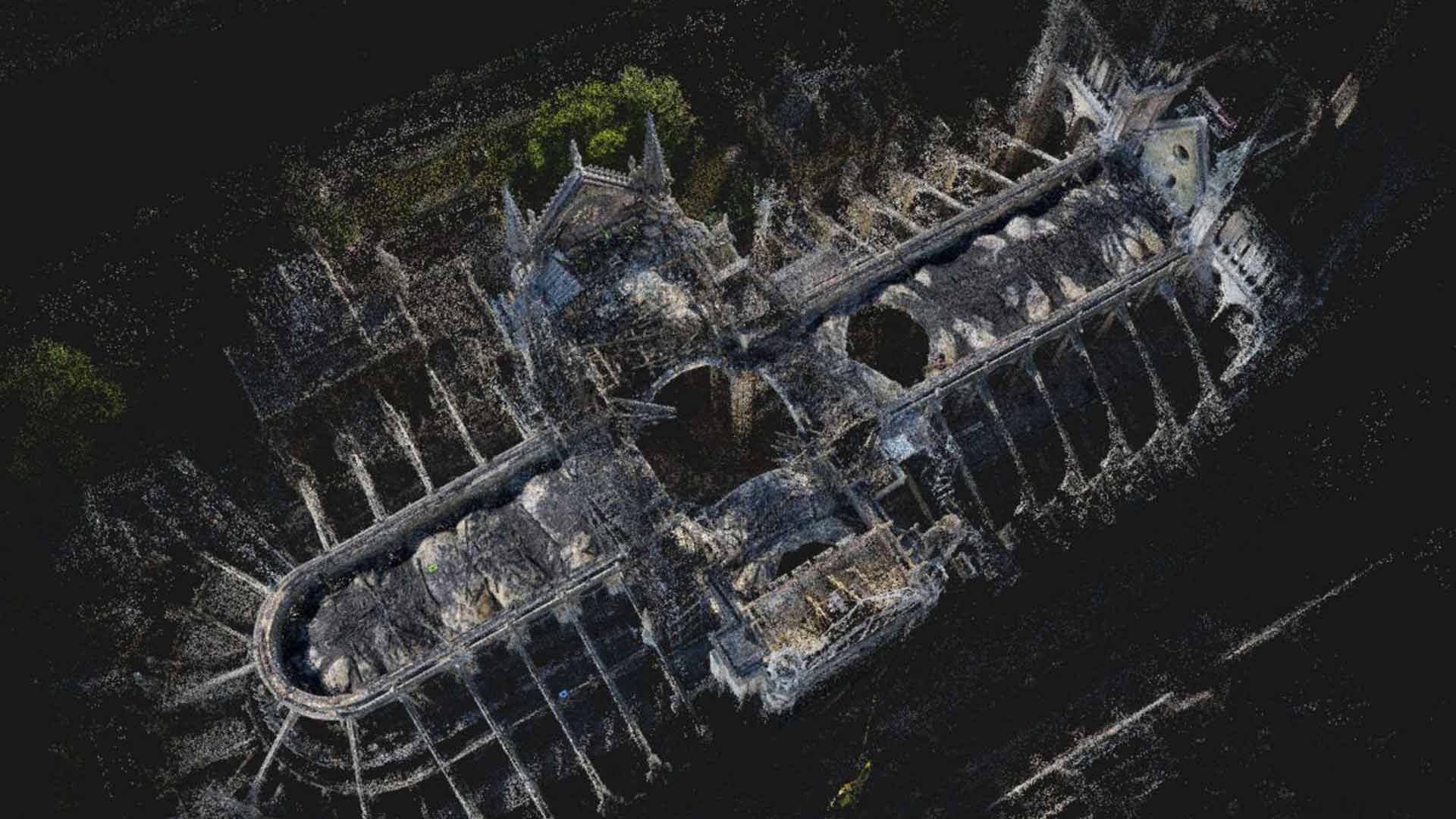 Art Graphique et Patrimoine : Notre-Dame de Paris reconstruite grâce à un nuage de points